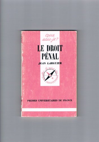 Stock image for Le Droit pnal (Que sais-je) for sale by Ammareal