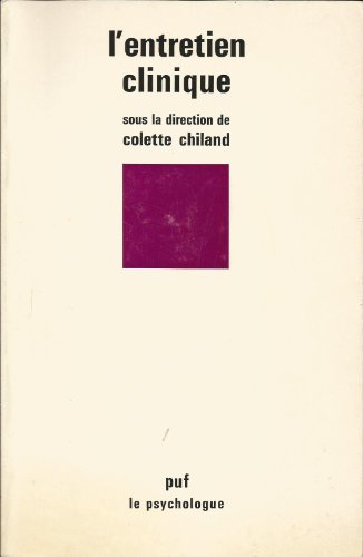 Beispielbild fr ENTRETIEN CLINIQUE zum Verkauf von Librairie Ancienne Ren Vernet