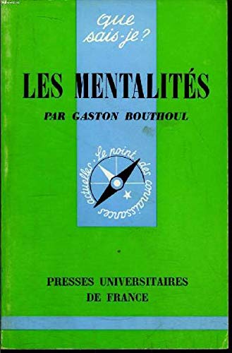 Imagen de archivo de Les mentalits. 1e dition a la venta por Librairie La MASSENIE  MONTOLIEU