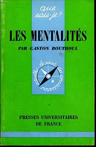 Stock image for Les mentalits. 1e dition for sale by Librairie La MASSENIE  MONTOLIEU