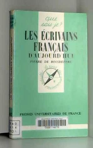 9782130388913: Les crivains franais d'aujourd'hui: 1940-1985