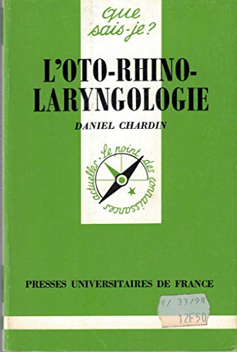 Stock image for L'oto-rhino-larynglogie for sale by Librairie Th  la page