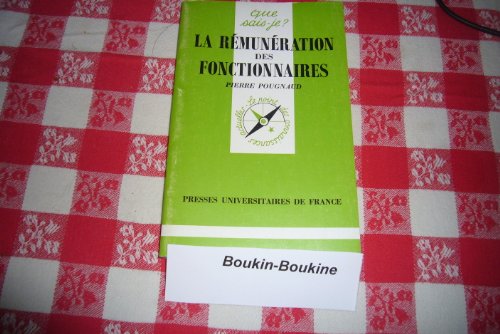 Stock image for La rmunration des fonctionnaires for sale by Librairie Th  la page