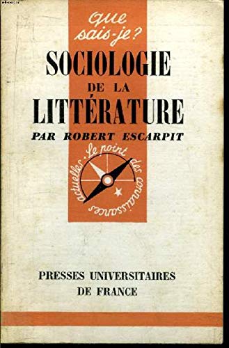 Sociologie de la littérature.