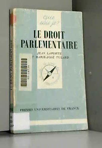 Imagen de archivo de Le Droit parlementaire a la venta por Ammareal