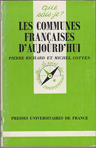 Stock image for LES COMMUNES FRANCAISES D'AUJOURD'HUI for sale by Bibliofolie