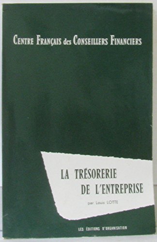 Stock image for La Trsorerie de l'entreprise for sale by secretdulivre