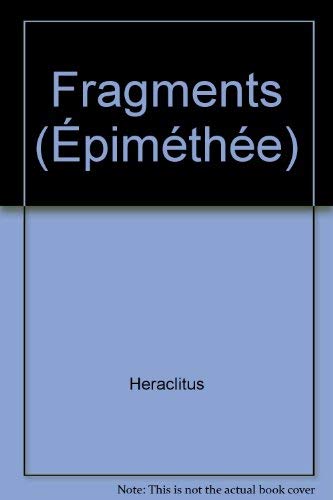 9782130395782: Fragments (Epiméthée) (French Edition)