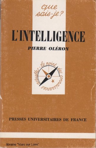 Imagen de archivo de L'Intelligence a la venta por Ammareal