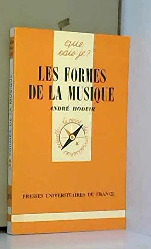 Stock image for LES FORMES DE LA MUSIQUE for sale by LibrairieLaLettre2