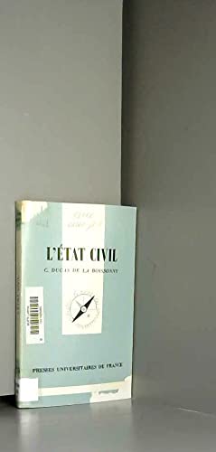 Stock image for L'ETAT CIVIL for sale by VILLEGAS