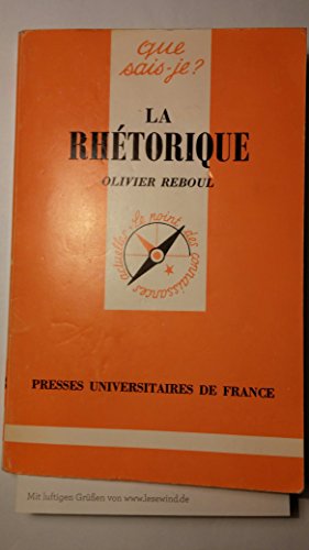 Beispielbild fr La Rhtorique zum Verkauf von Ammareal