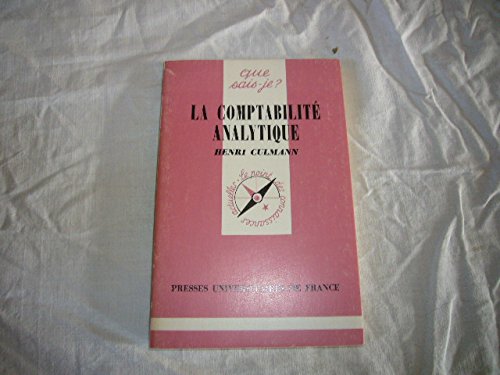 Imagen de archivo de La Comptabilit analytique a la venta por Librairie Th  la page