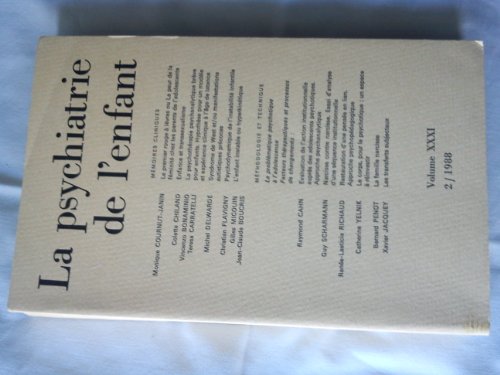 Imagen de archivo de La psychiatrie de l'enfant. Volume XXXI 2/1988 a la venta por LibrairieLaLettre2