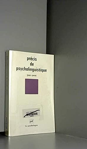 Stock image for Precis de psycholinguistique for sale by medimops