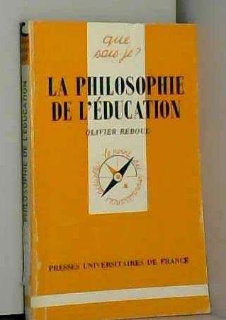 9782130420934: La Philosophie de l'ducation