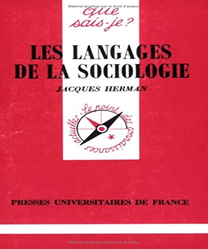 Les langages de la sociologie (9782130421115) by Herman, Jacques