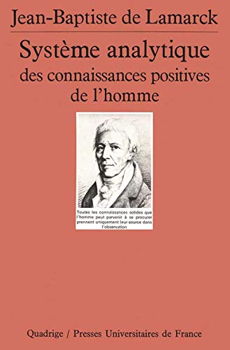 9782130421610: Systme analytique des connaissances positives de l'homme