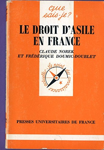 Stock image for Le Droit d'asile en France for sale by Ammareal