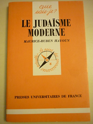 Beispielbild fr Le Judasme Moderne zum Verkauf von RECYCLIVRE