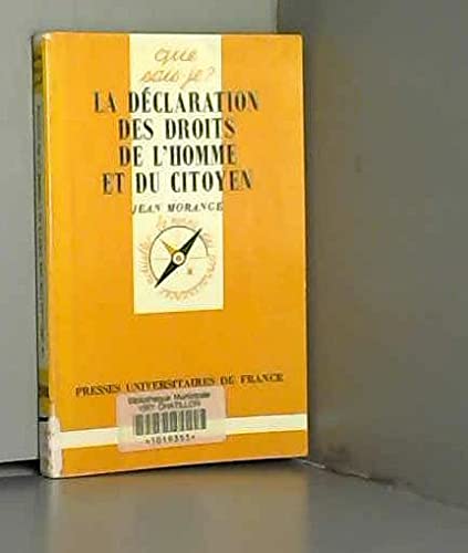 9782130425786: La declaration des droits de l'homme et du citoyen / 26 aout 1789