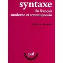 Beispielbild fr Syntaxe du franais: Moderne et contemporain zum Verkauf von medimops