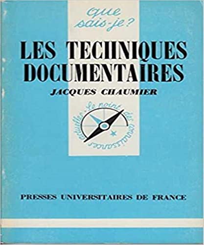 Beispielbild fr Les techniques documentaires zum Verkauf von La Plume Franglaise