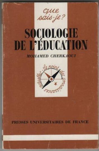 Imagen de archivo de Sociologie de l'ducation a la venta por Ammareal