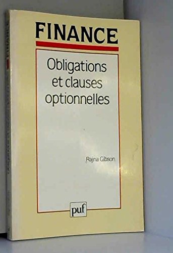 Beispielbild fr Obligations et clauses optionnelles : Principes d'valuation zum Verkauf von Ammareal