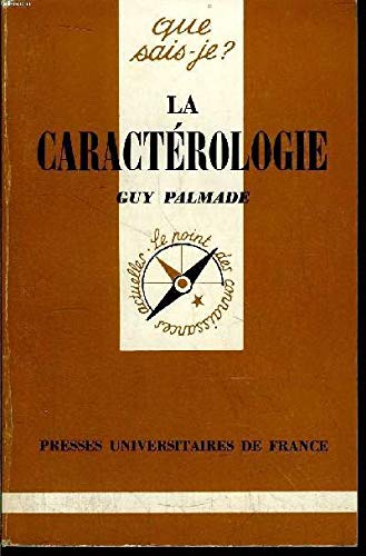 La Caractérologie