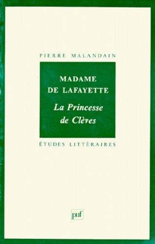 Stock image for Madame de Lafayette :  la princesse de Clves  for sale by Gallix