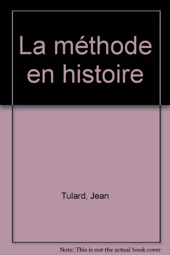 Stock image for La me?thode en histoire (Que sais-je?) (French Edition) for sale by Des livres et nous