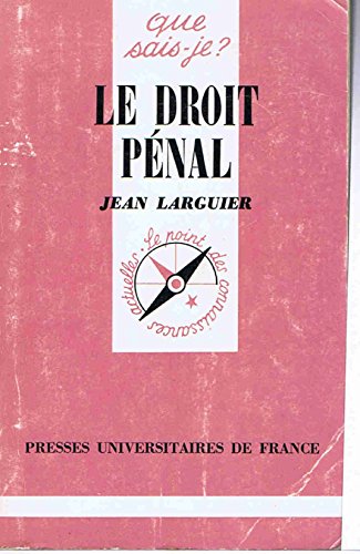 Stock image for Le Droit pnal for sale by Ammareal