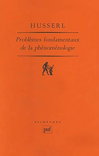 9782130433842: Problmes fondamentaux de la phnomnologie