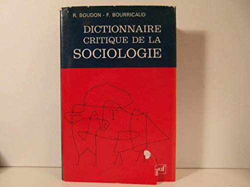 Stock image for Dictionnaire critique de la sociologie for sale by Ammareal