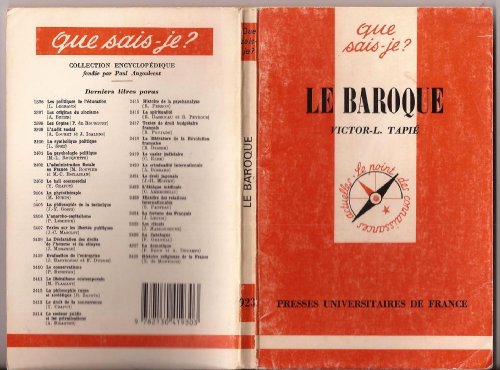 Stock image for Baroque (le) (QUE SAIS-JE ?) for sale by ThriftBooks-Dallas