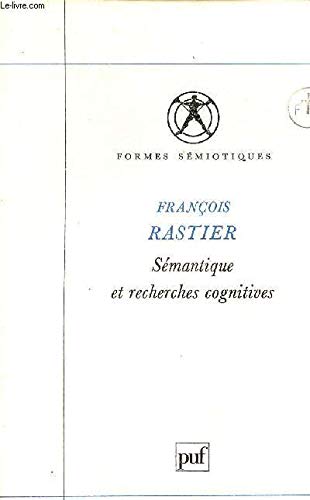 Beispielbild fr Smantique et recherches cognitives zum Verkauf von LiLi - La Libert des Livres