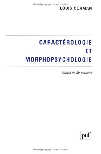 Imagen de archivo de Caract rologie et morphopsychologie-- a la venta por Half Moon Books