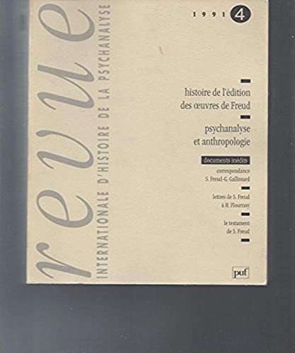 9782130438885: Revue intern. histoire psycha.1991/4