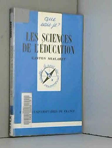 Imagen de archivo de Les sciences de l'ducation, 7e dition a la venta por Ammareal