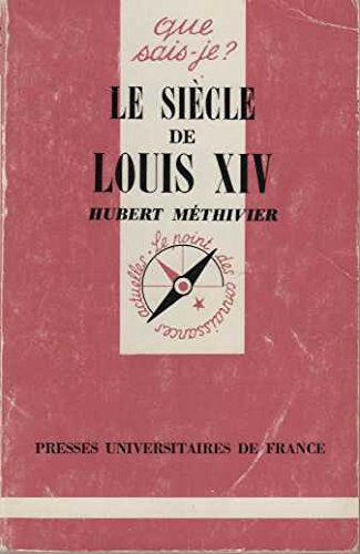 Beispielbild fr Le siecle de louis XIV [Paperback] zum Verkauf von LIVREAUTRESORSAS