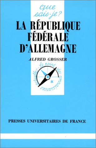 Stock image for La Rpublique Fdrale d' Allemagne. 10e dition corrige for sale by Librairie La MASSENIE  MONTOLIEU
