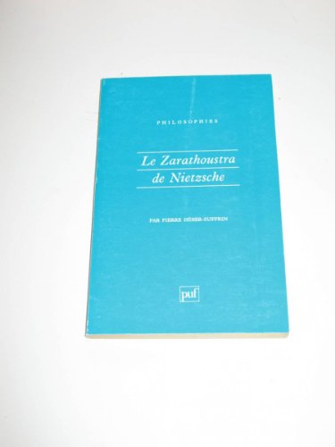 Beispielbild fr Le Zarathoustra de Nietzsche zum Verkauf von Fellner Art Books