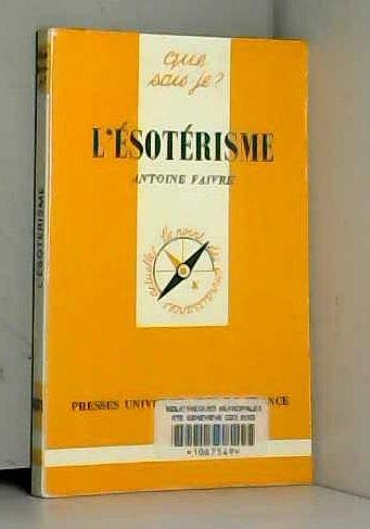 Beispielbild fr L'Esotrisme zum Verkauf von Ammareal