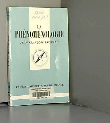 Stock image for La Phnomnologie for sale by medimops