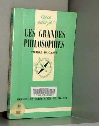 Beispielbild fr Les Grandes Philosophies zum Verkauf von RECYCLIVRE