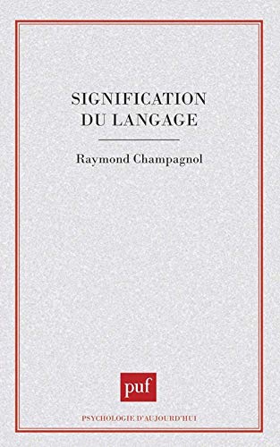 9782130448839: Signification du langage