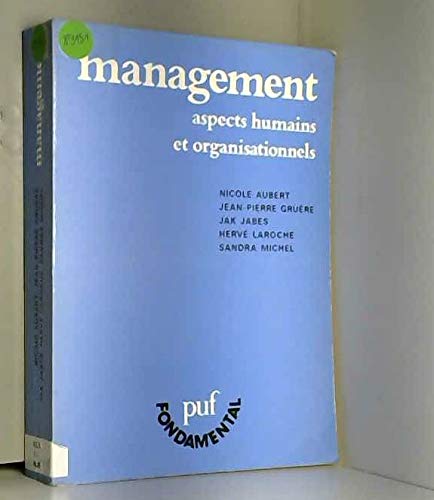 Imagen de archivo de Management : Aspects humains et organisationnels a la venta por Ammareal