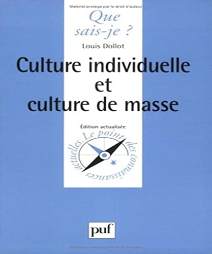 Stock image for Culture individuelle et culture de masse for sale by Ammareal