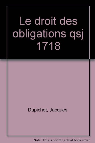 Stock image for Le droit des obligations, 5e dition for sale by Ammareal